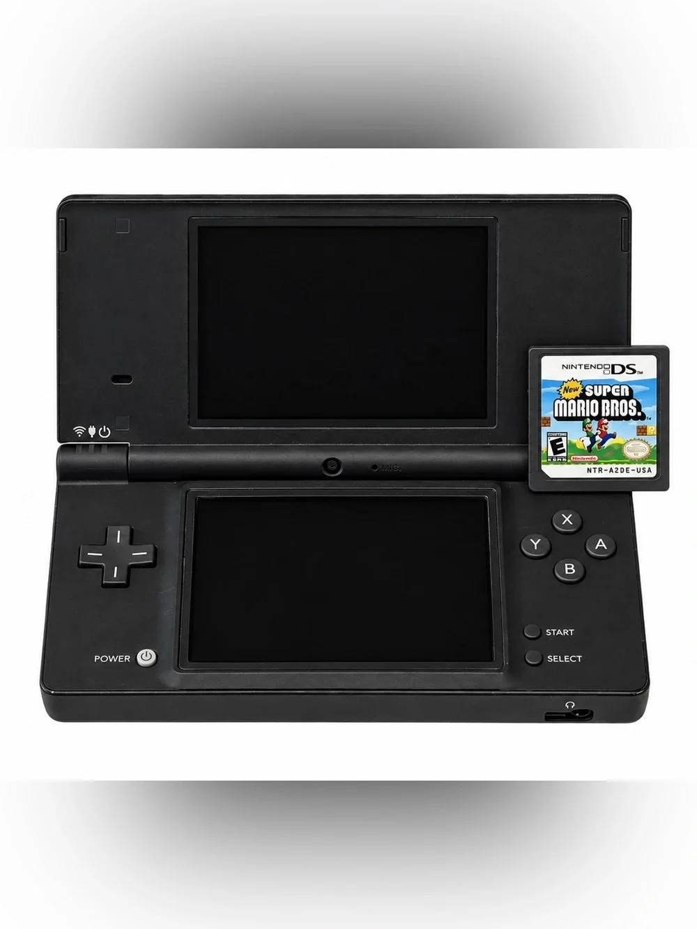 Nintendo DSi Black Handheld Gaming System TWL-001 USA with Charger Game Tested